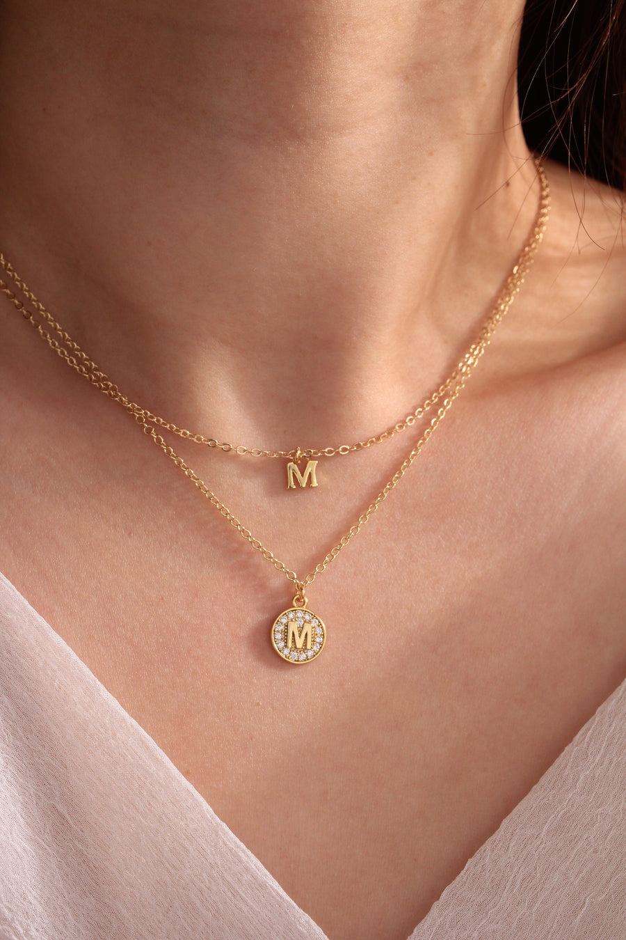 Round Initial Personalised Necklace