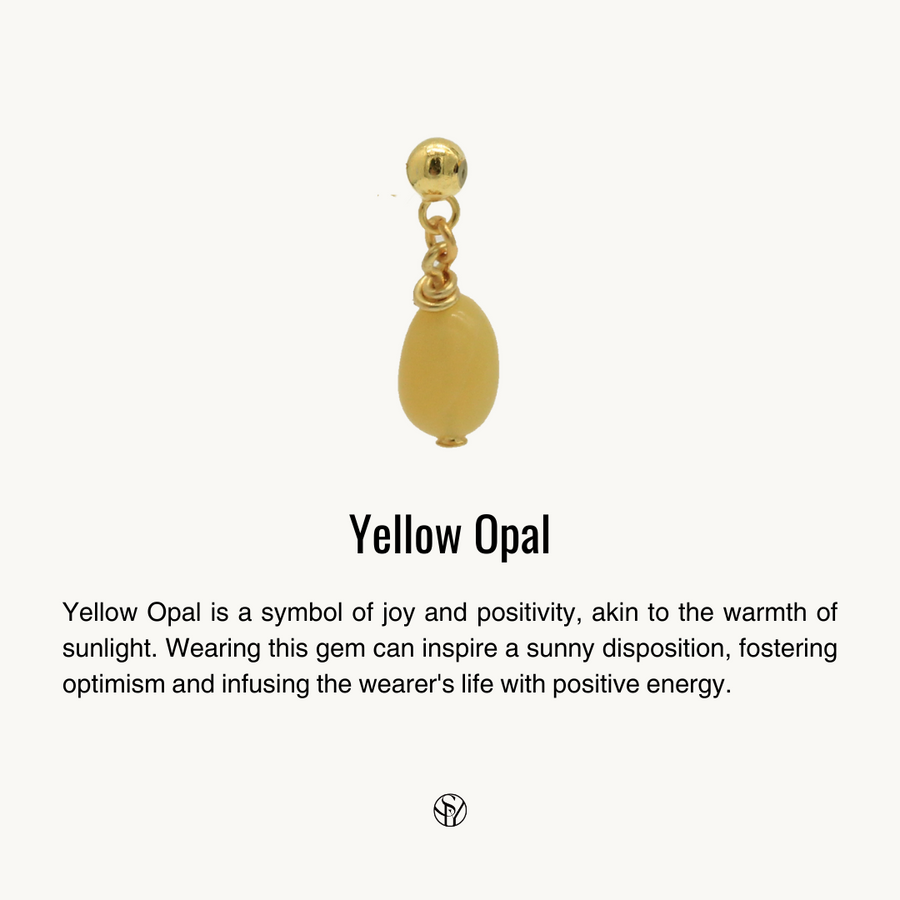 Yellow Opal Charm