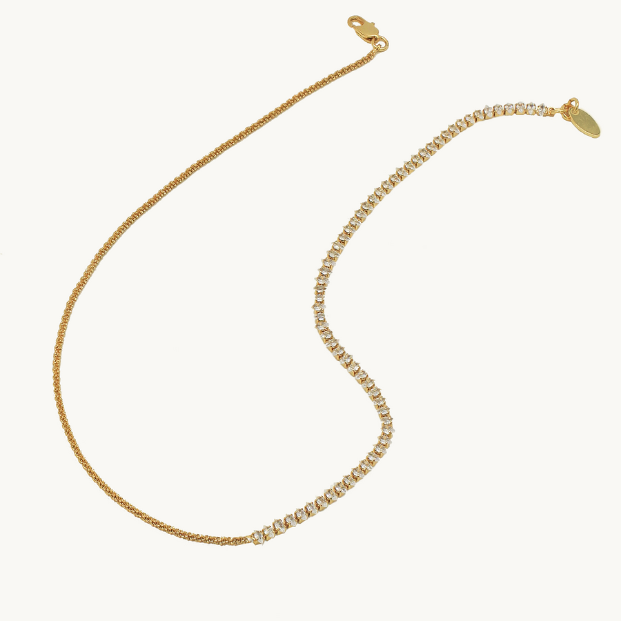 Diana Dual Chain Gold Necklace