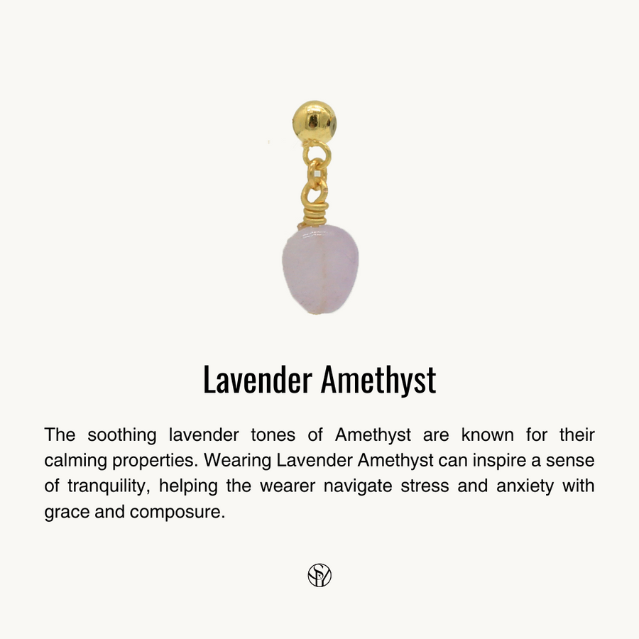 Lavender Amethyst Charm