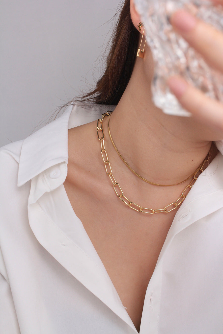 Blake Gold Snake Chain Necklace