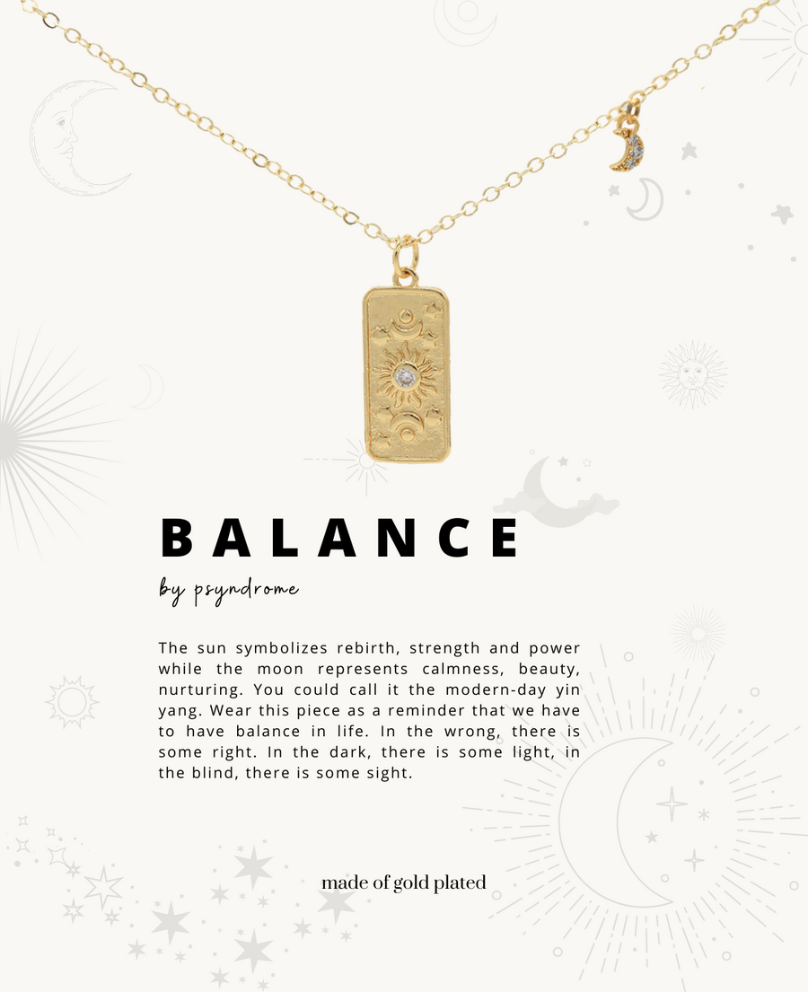 Balance Necklace (Sun and Moon)