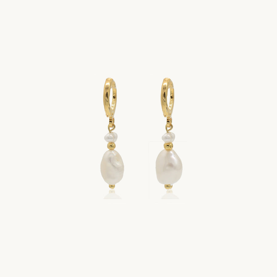 Cora Duo Pearl Earrings