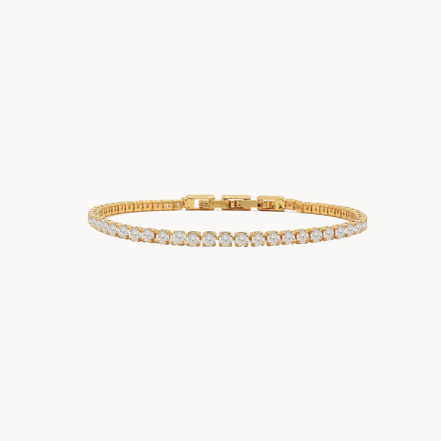 Jannie Tennis Bracelet - Gold