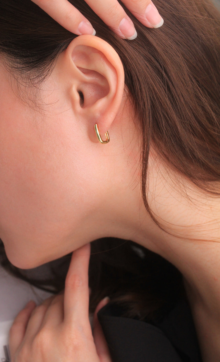 Kayla Square Earrings (Gold)