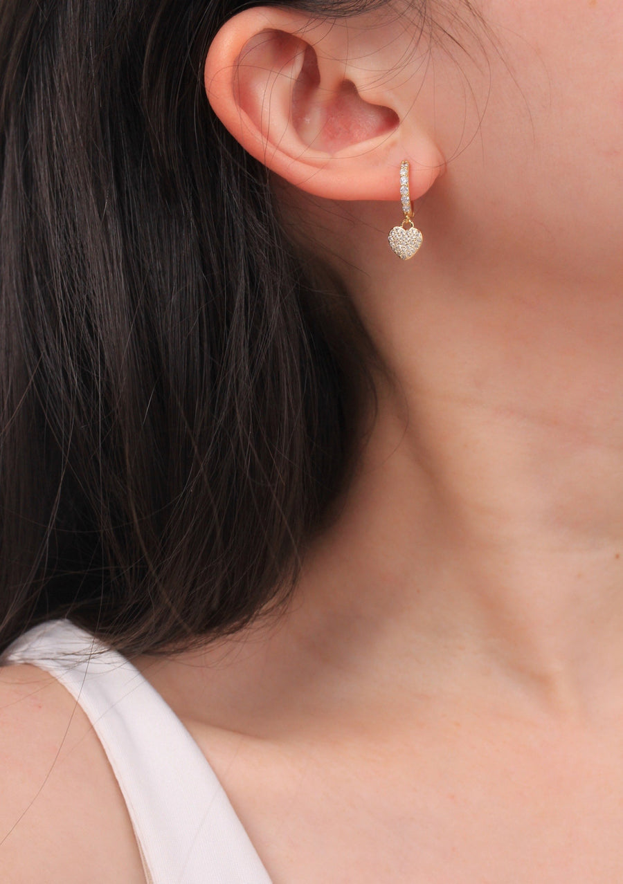 Diamond Hoop Earrings - Affection