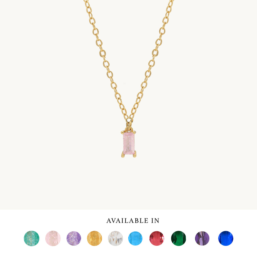 Baby Pink Gemstone Necklace