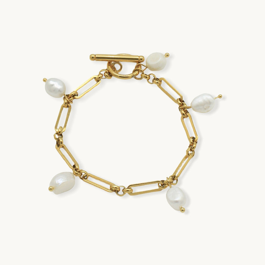 Ray Baroque Pearl Personalised Bracelet