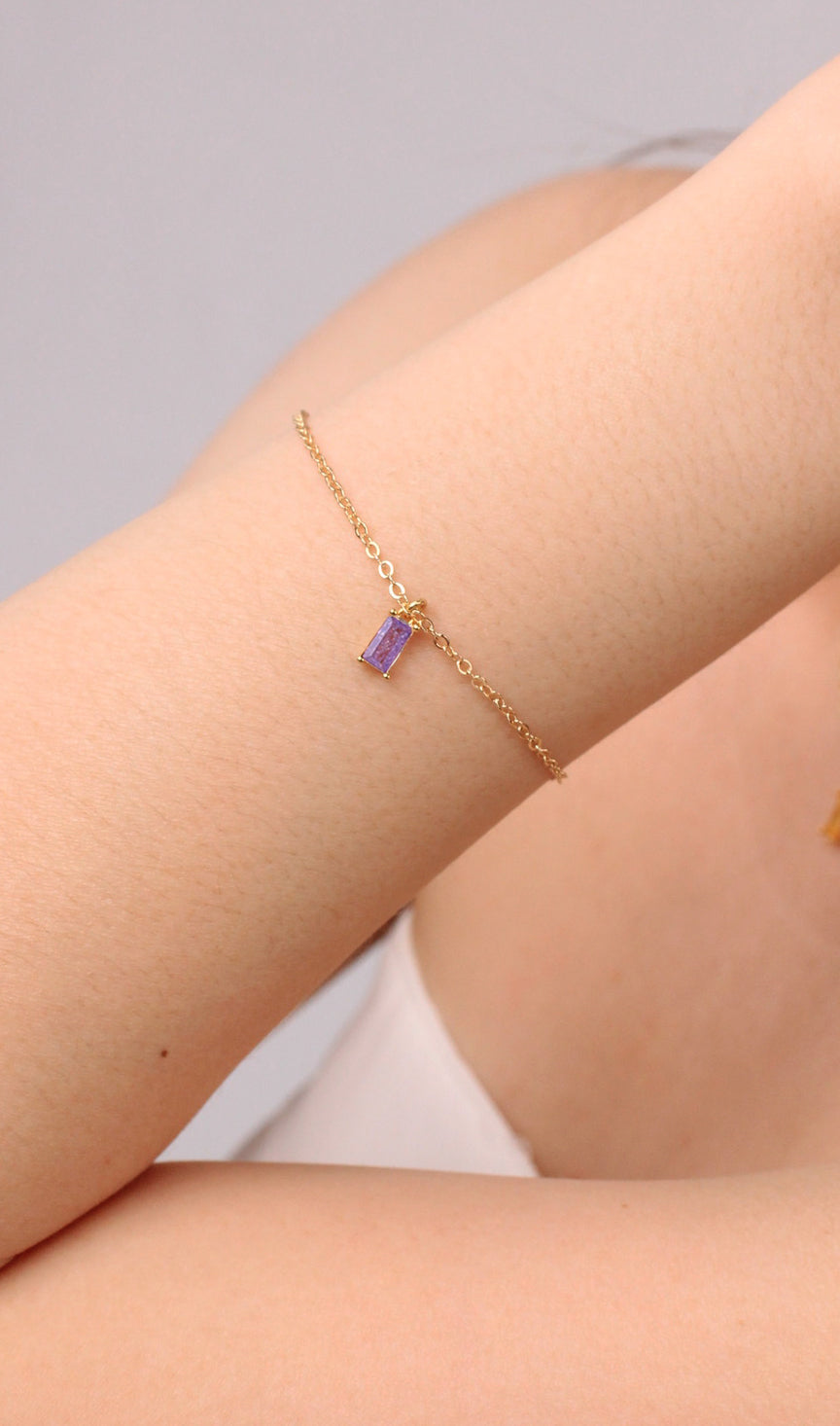 Lilac Gemstone Bracelet